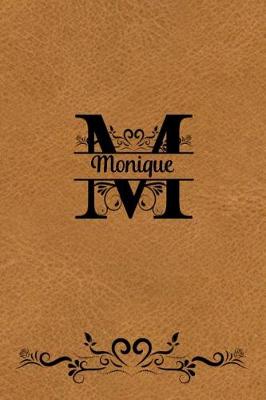 Book cover for Split Letter Personalized Name Journal - Monique