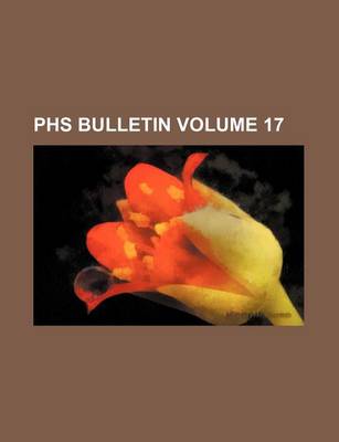 Book cover for Public Health Bulletin Volume 17