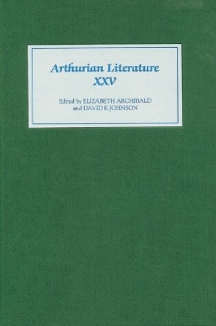 Cover of Arthurian Literature XXV
