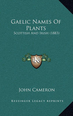 Book cover for Gaelic Names of Plants