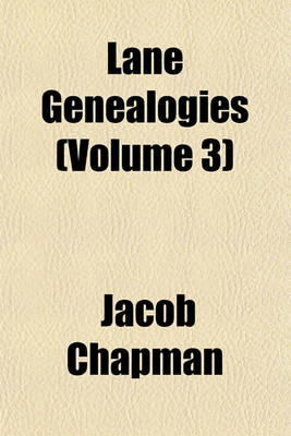 Book cover for Lane Genealogies (Volume 3)