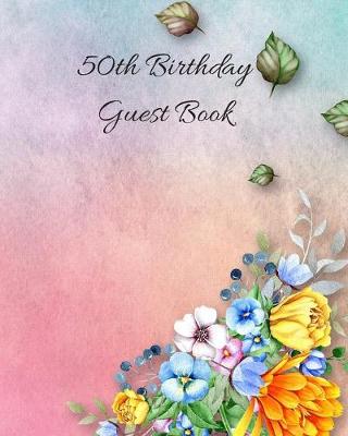 Book cover for 50th Birthday Guest Book