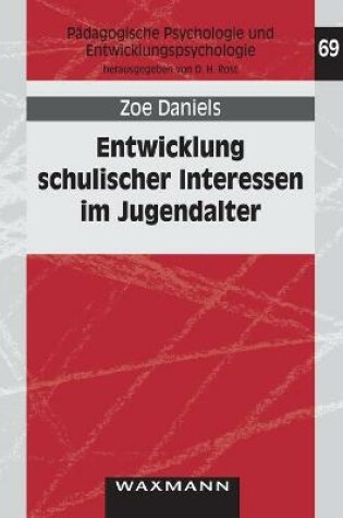 Cover of Entwicklung schulischer Interessen im Jugendalter