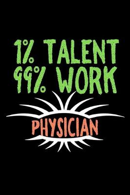 Book cover for 1% Talent. 99% work. Physician