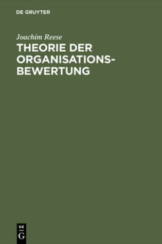 Cover of Theorie der Organisationsbewertung