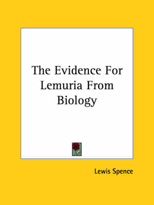 Book cover for The Evidence for Lemuria from Biology