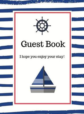 Book cover for Nautical Guest Book Hardcover