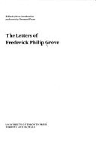 Cover of Letters