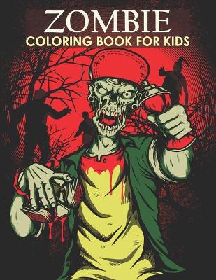 Book cover for Zombie coloring book for kids