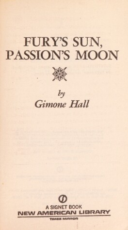 Book cover for Fury's Sun, Passion's Moon