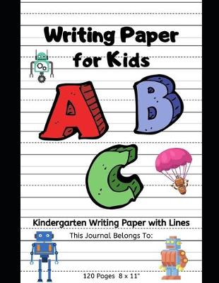 Book cover for Writing Paper for Kids