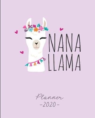 Book cover for Nana Llama Planner 2020