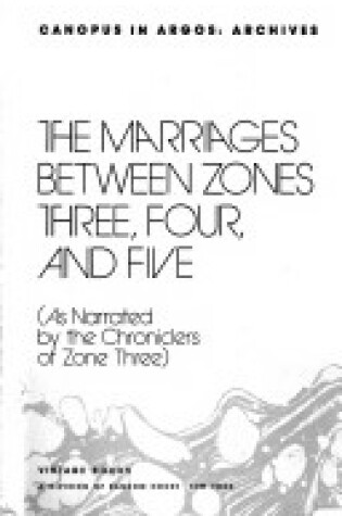 Cover of Marriages Zn3,4,5 V978