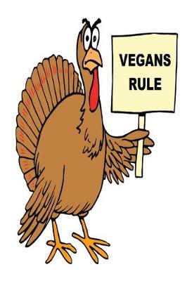 Cover of Vegan Journal Funny Turkey Humor Vegan Food Jokes