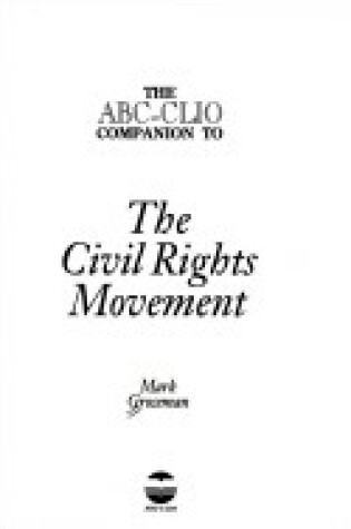 Cover of ABC-Clio Companion to the Civil Rights Movement