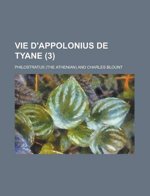 Book cover for Vie D'Appolonius de Tyane (3 )