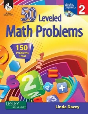 Book cover for 50 Leveled Math Problems Level 2