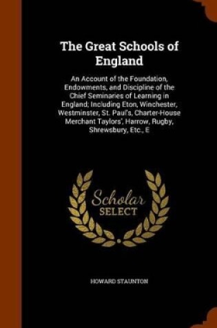 Cover of The Great Schools of England