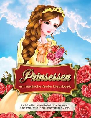 Book cover for prinsesser og magiske feer malebog fra 4 til 9 ar