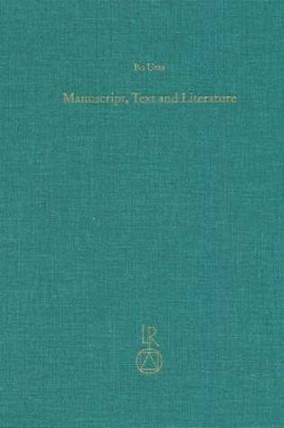 Cover of Manuscript, Text and Literature