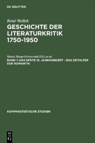 Cover of Das Spate 18. Jahrhundert, Das Zeitalter Der Romantik