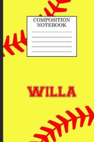 Cover of Willa Composition Notebook