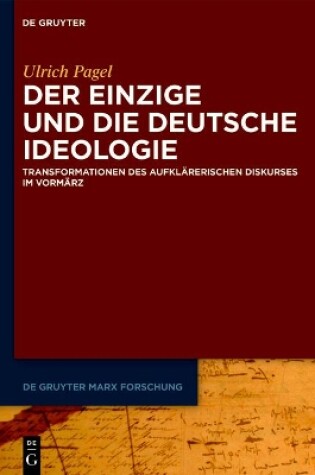 Cover of Der Einzige Und Die Deutsche Ideologie