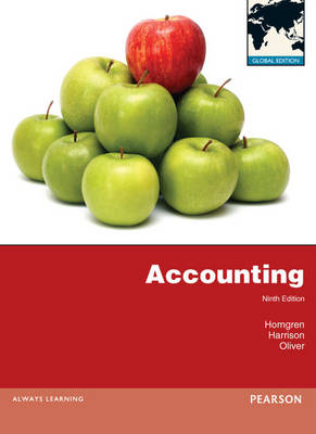 Book cover for Accounting: Global Edition