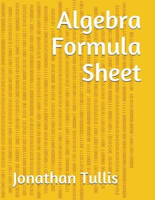 Cover of Algebra Formula Sheet
