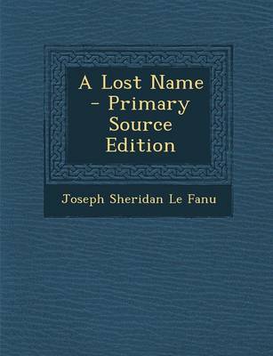 Book cover for A Lost Name