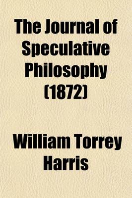 Book cover for The Journal of Speculative Philosophy (Volume 6)