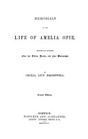 Book cover for Memorials of the Life of Amelia Opie