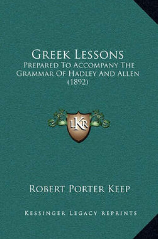 Cover of Greek Lessons