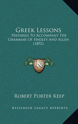 Book cover for Greek Lessons