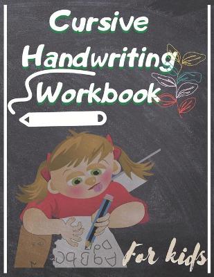 Book cover for Cursive handwriting workbook for kids