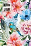 Book cover for 2020 Daily Diary Planner, Birds in Flowers
