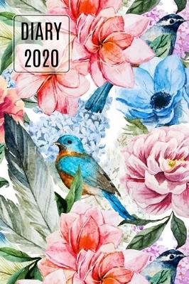 Cover of 2020 Daily Diary Planner, Birds in Flowers