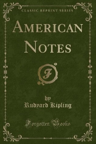 Cover of American Notes (Classic Reprint)