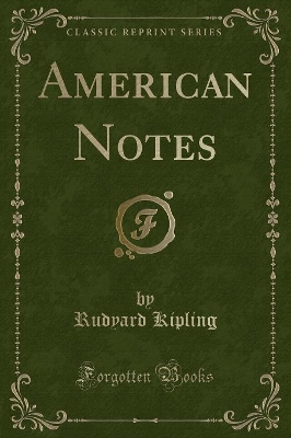 Book cover for American Notes (Classic Reprint)