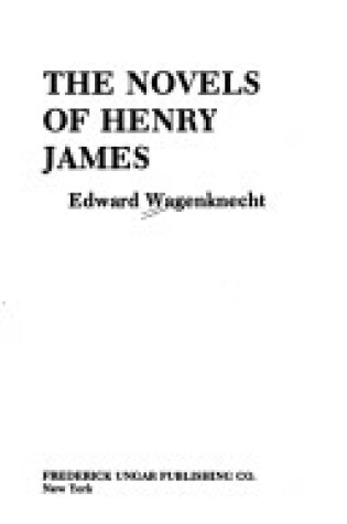 Cover of The Novels of Henry James