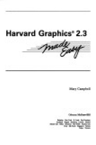 Cover of Harvard Graphics 2.3 Made Easy