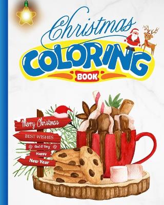 Book cover for Christmas Coloring Book For Kids