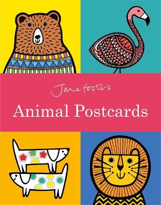 Book cover for Jane Foster's Animal Postcard Book