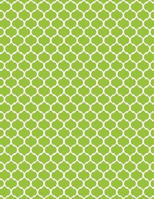 Book cover for Moroccan Trellis - Lime Green 101 - Lined Notebook With Margins 8.5x11