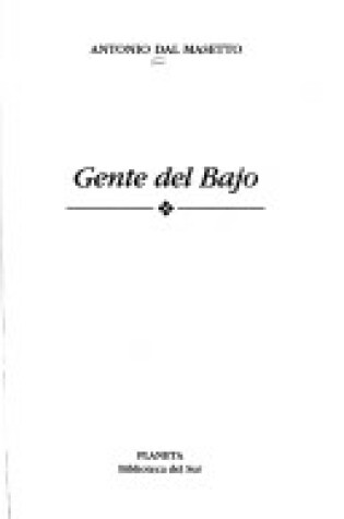 Cover of Gente del Bajo