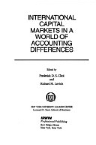 Cover of International Capital Markets