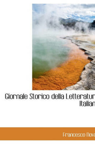 Cover of Giornale Storico Della Letteratura Italiana