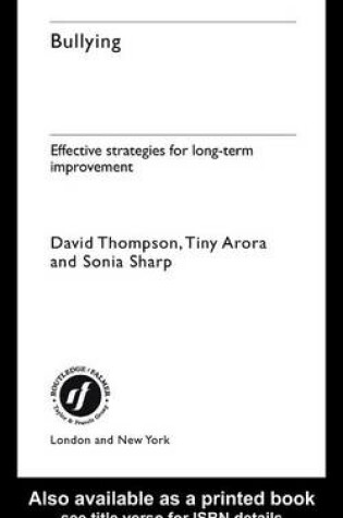 Cover of Bullying: Effective Strategies for Long-Term Improvement