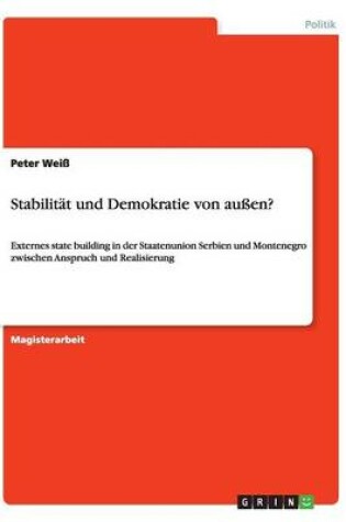 Cover of Stabilität und Demokratie von außen?