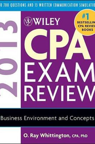 Cover of Wiley CPA Exam Review 2013, Business Environment and Concepts